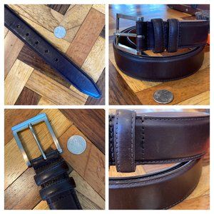 Allen Edmonds Chili Leather Mens Belt Size US 44 EU 112 Made in USA